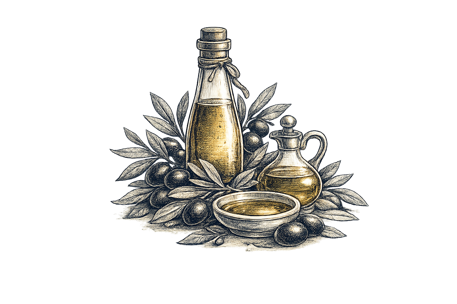 Olive oils and olives